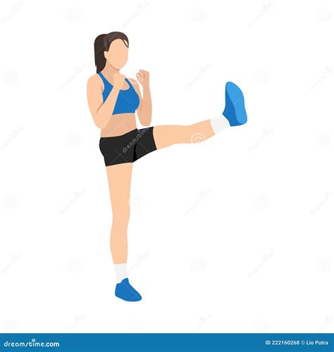 Man Doing Straight Leg Calf Stretch Exercise Flat Vector Illustration