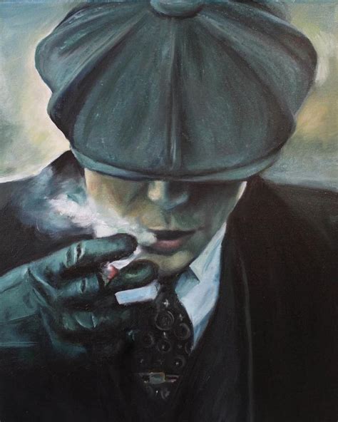 Peaky Blinders Thomas Shelby Unframed Art Print Original Oil Painting