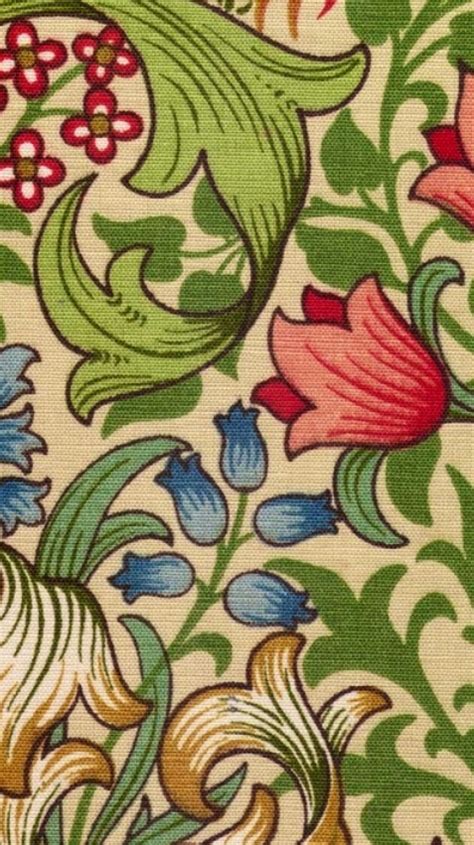 William Morris Arts Crafts Colours Red Green Blue Yellow Gold