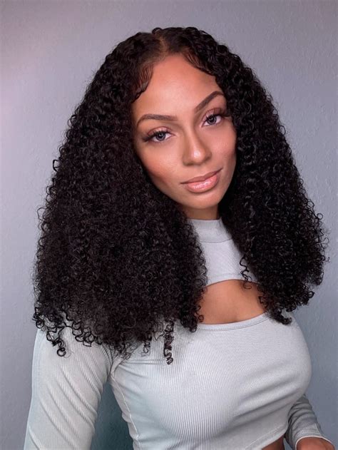 Unice Bye Bye Knots Wig 7x5 Glueless Lace Black Kinky Curly Wig With