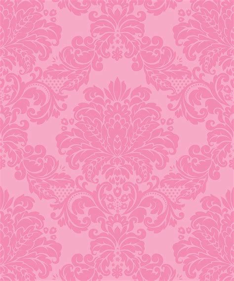 Pink Damask Wallpaper, Bright, Bold Sexy & Opulent • Milton & King