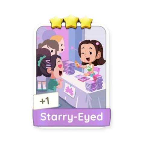 Starry Eyed Mogo Stickers Monopoly Go Stickers