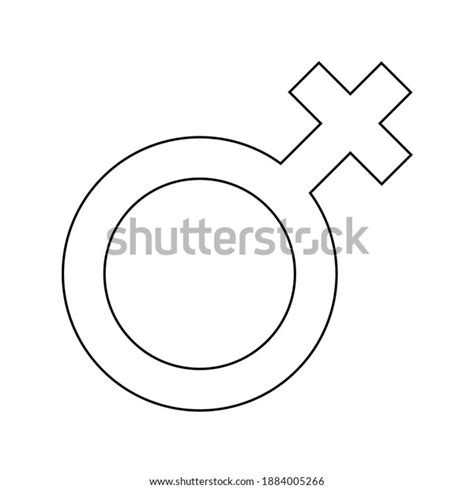 Simple Illustration Venus Symbol Concept Gender Stock Vector Royalty