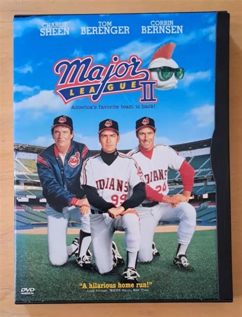 Major League Ii Dvd Charlie Sheen Tom Berenger Region Major League