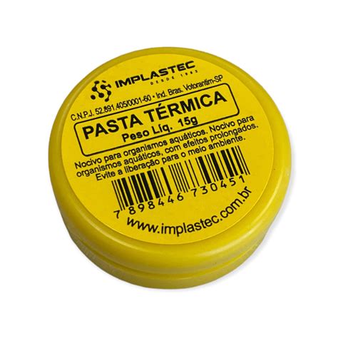 Pasta Térmica Implastec Pote 15g Realtek Brasil Loja Física