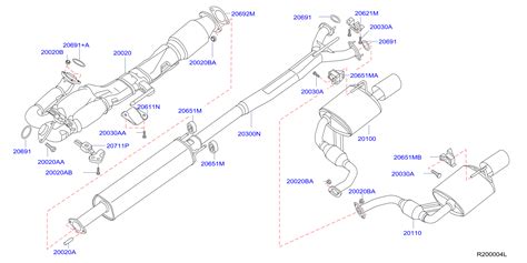 Nissan Maxima Exhaust System Hanger Jn A Mossy Nissan