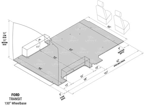 Ford Transit Wb Interior Cargo Measurements Upfit Supply