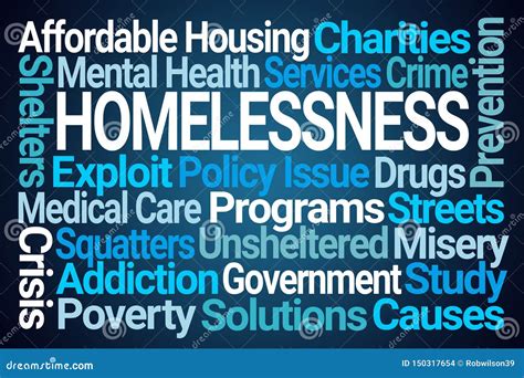 Homelessness Word Cloud Stock Illustration Illustration Of Cloud