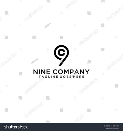 C9 9c Logo Sign Design For Your Company Royalty Free Stock Vector 2141246357