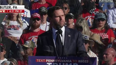 Jd Vance Addresses Trump Butler Pa Rally What Happened Was A True