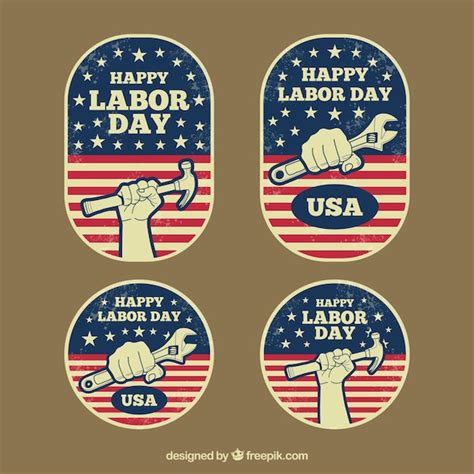 Vintage Labor Day Clipart