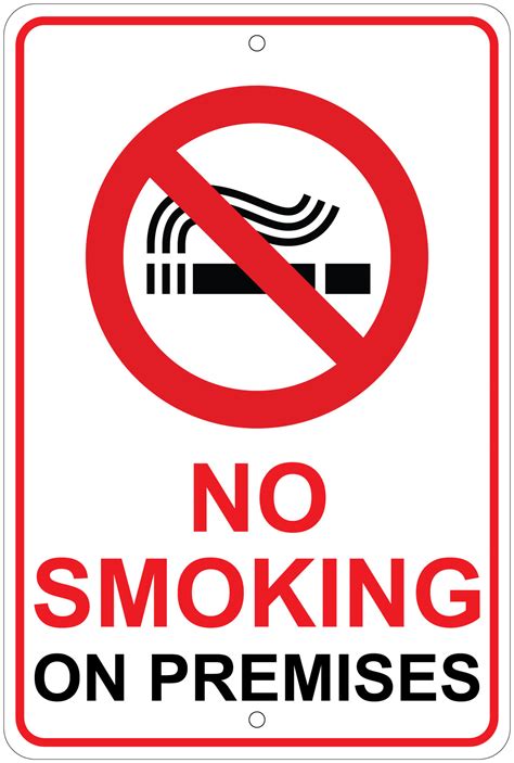 Large No Smoking Signs