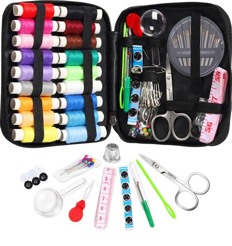 TUXWANG Kit Cucito Set Da Cucito Con Accessori Da Cucire Da 130 Pezzi