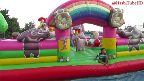 Cilukbaa Arena Bermain Anak Istana Balon Di Pasar Malam Youtube