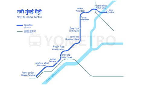 Kharghar Village Metro Station Route Map Navi Mumbai Metro YoMetro