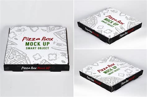 60 Honest Pizza Box PSD Mockup Templates Creatisimo