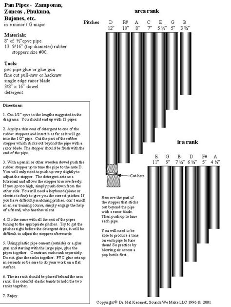 Pan Pipes Plan