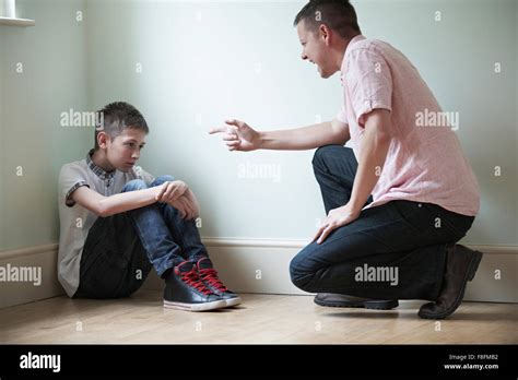 Father Being Physically Abusive Towards Son Stock Photo, Royalty Free ...