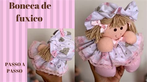 COMO FAZER BONECA DE FUXICO YouTube