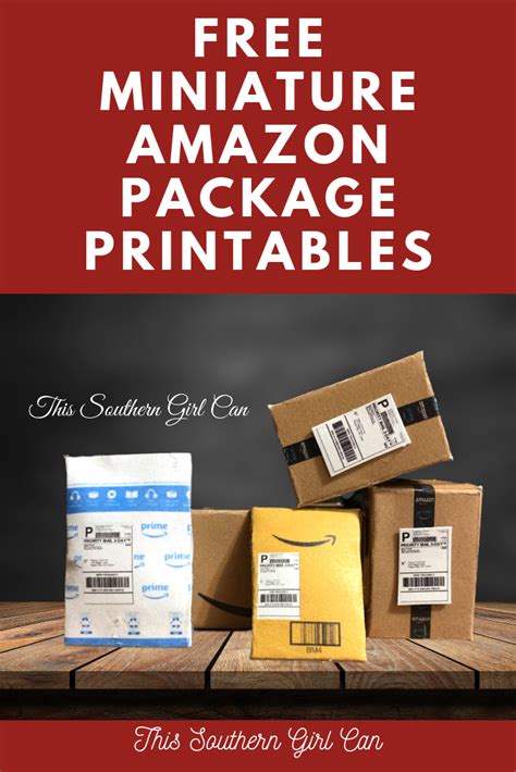 Free Printable Miniature Amazon Box Printable