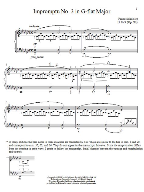 Impromptu No 3 In G Flat Major Sheet Music Direct