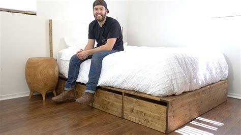 DIY PLATFORM BED WITH STORAGE — Modern Builds