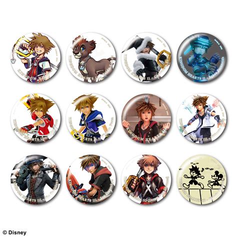 Kingdom Hearts Pin Badge Collection Sora Vol 1 1box 12pcs