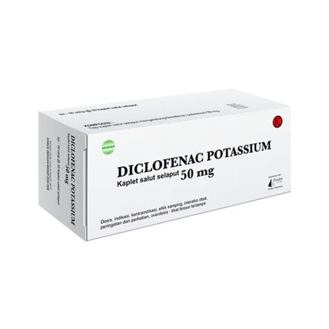 Diclofenac Potassium 50 Mg 10 Tablet Novell Manfaat Kandungan Dosis