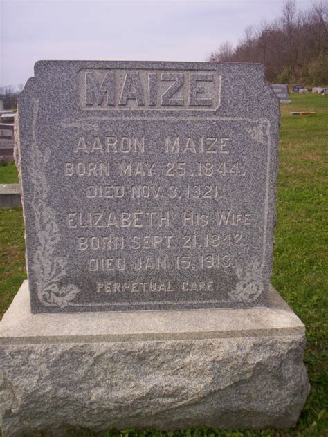 Elizabeth Guise Maize 1842 1913 Memorial Find A Grave