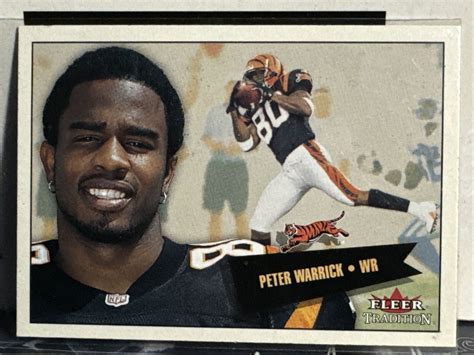 Fleer Fleer Tradition Peter Warrick Cincinnati Bengals Ebay