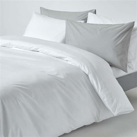 White Egyptian Cotton Duvet Cover With Pillowcases 200 TC Double