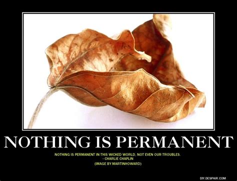 Nothing is Permanent