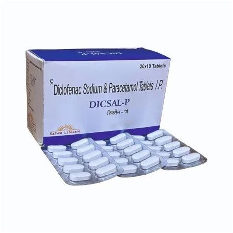 Dicsal P Diclofenac Sodium Paracetamol Tablet At Rs Stripe In Sas