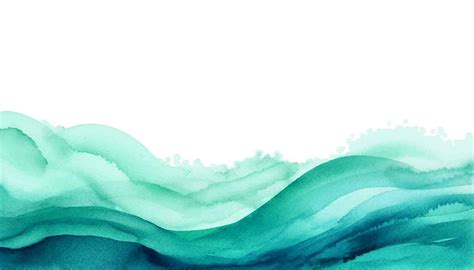 Abstract Blue Watercolor Waves Background Watercolor Texture Vector Illustration Can Be Used