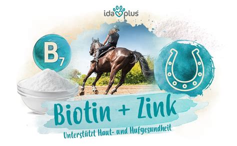 Biotin Zink für Pferde hochdosiert verbessert Hufqualität