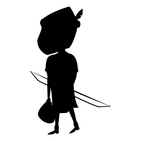 Robin Hood Silhouette at GetDrawings | Free download