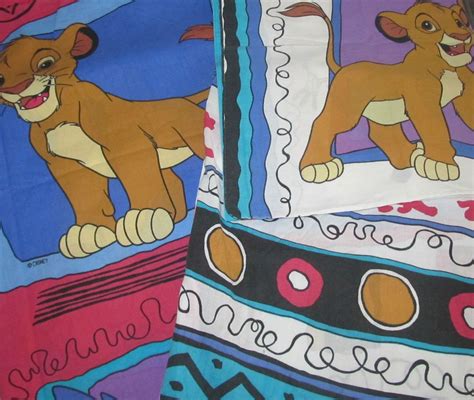 The Lion King Sheet Set Twin Fitted Flat Pillow Case Disney Complete 3