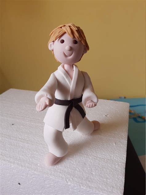 Karate Boy Cake Topper Boy S Birthday Fondant Topper Karate Gift