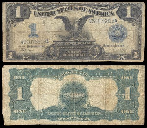 Usa Silver Certificate 1 Dollar 1899