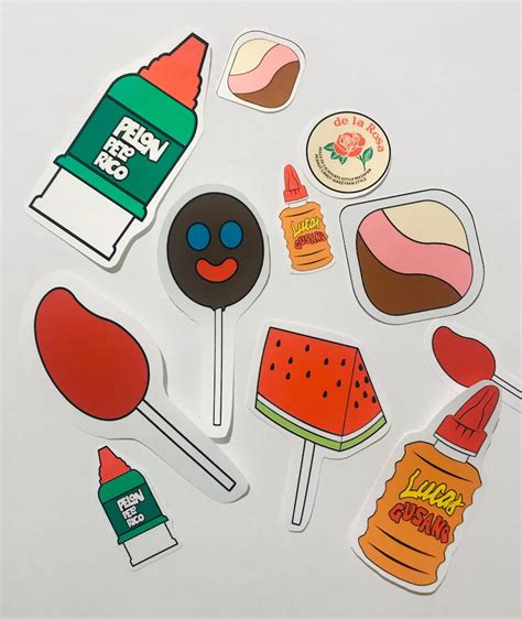 Mexican Candy Stickersdulcepelonlucassandia Etsy