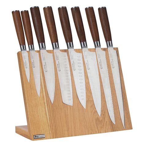 Nihon X Knife Set Piece And Magnetic Stainless Steel Knife Rack