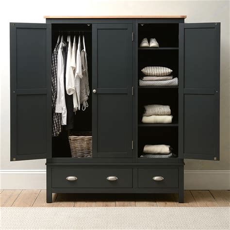 Simply Cotswold Charcoal Triple Wardrobe The Cotswold Company