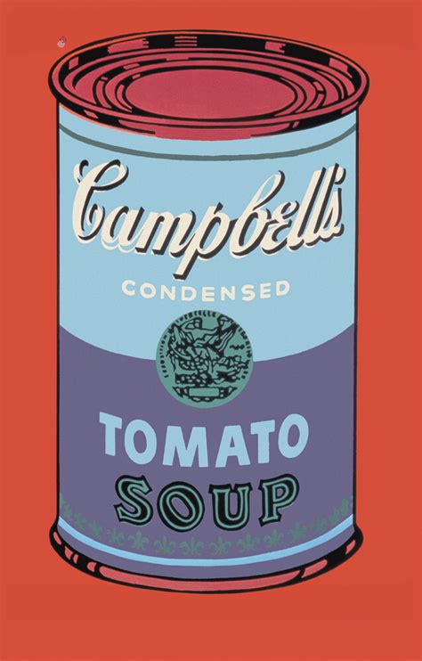 Campbell's Soup Can, 1965 (blue & purple) Poster by Andy Warhol | King ...