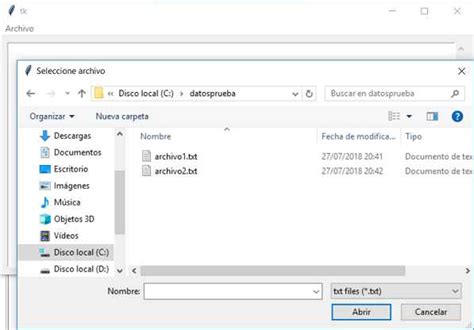 Archivos De Texto Interfaz Visual Con Tkinter Para Leer Y Escribir Un