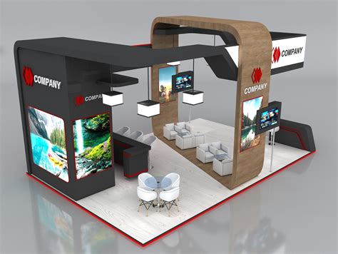 Exhibition Stand Booth Stall X M Height Cm Side Open D