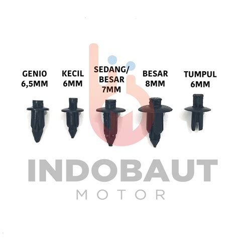 Jual Baut Klip Kancing Body Rivet Plastik Nmax PCX Vario CBR Genio