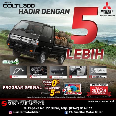 Beli New Colt L Dapat Hadiah Led Tv Pt Sun Star Motor Blitar