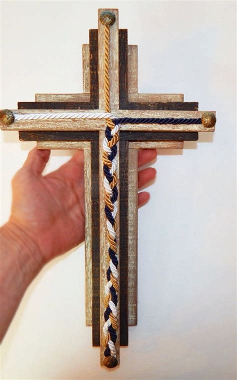 Unity Braids™ Mini Unity Braids™ Wood Cross Cord Of Three Strands