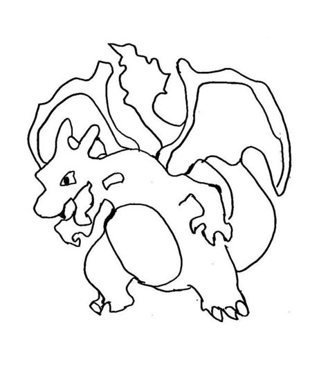 Dibujo De Charizard Para Colorear Y Divertirse