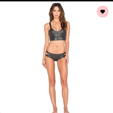 Mikoh Swim Black Leather Swimsuit Bikini Mikho Poshmark